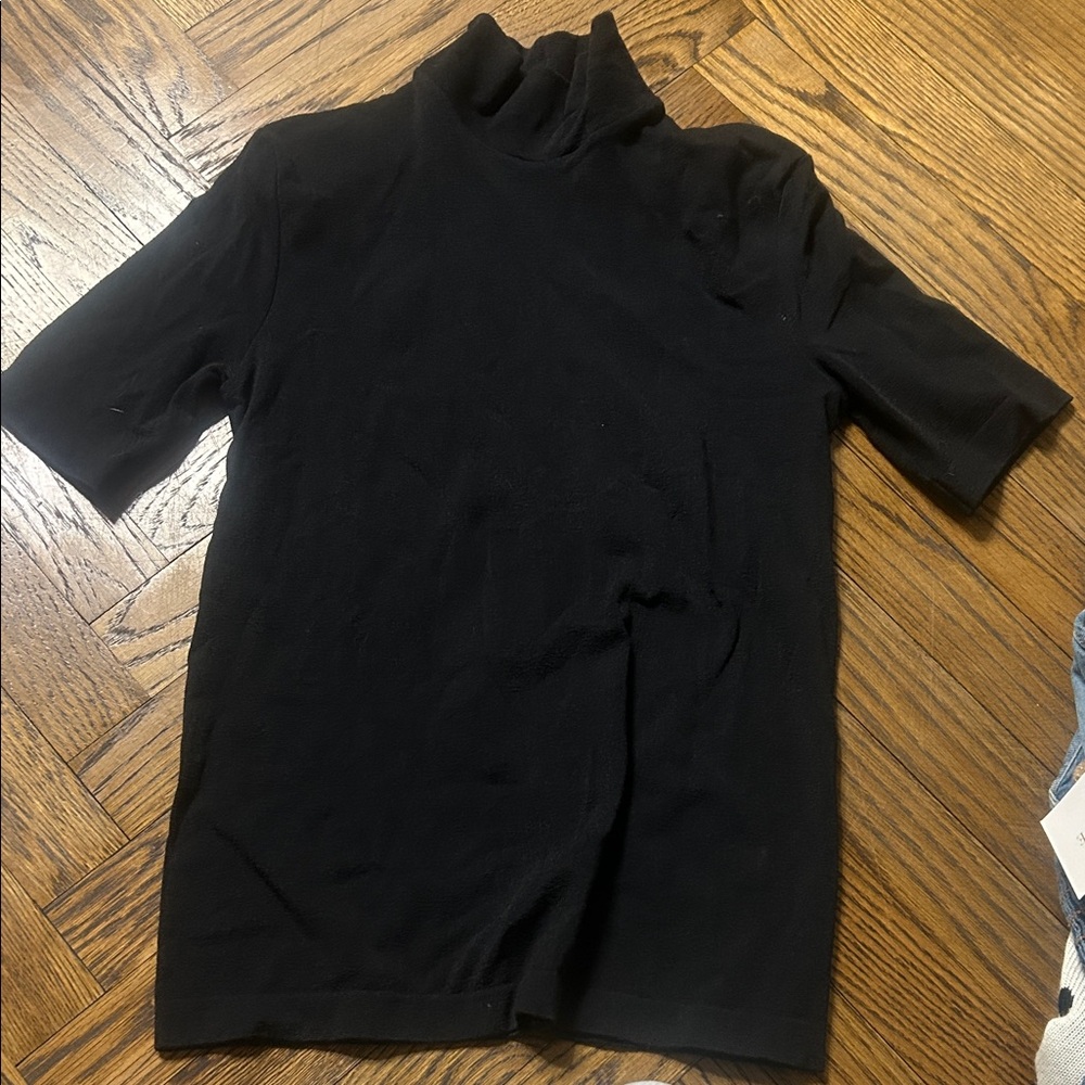 Wolford Black Turtleneck Top